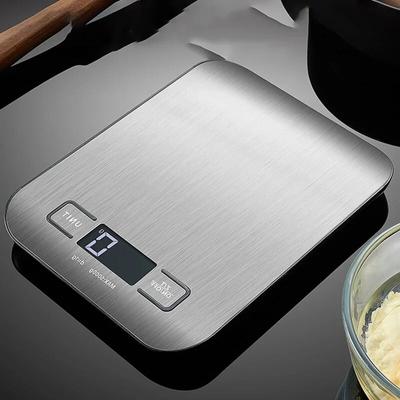Báscula de cocina báscula de alimentos de acero inoxidable báscula electrónica Led portátil joyería peso para hornear báscula Digital 5/10Kg