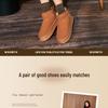2026 Women's Winter Snow Boots: Non-Slip, Warm, Leather & Fur-Integrated, Thick Sole, Plus Velvet, Short Northeast Wool Slippers.