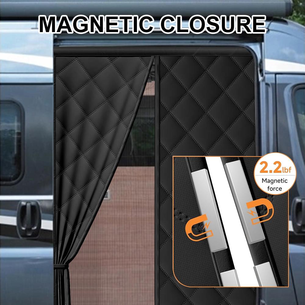 Tende Invernali per Porte Scorrevoli Schermatura Termica Temporanea per Porte Chiusura Magnetica per Furgone Fiat Ducato Peugeot Boxer Citroen Relay 2006