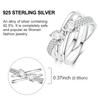 New copper Bow Pav MultiRing Cross Wide Rings Pink Bow Heart Zircon 69 Size Turkish Rings for Women Jewellery Gift