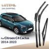 For Citroen C4 Cactus 2014-2023 2015 2016 2017 Wiper Front & Rear Wiper Blades Windshield Windscreen Window Brushes 26"+18"+10"