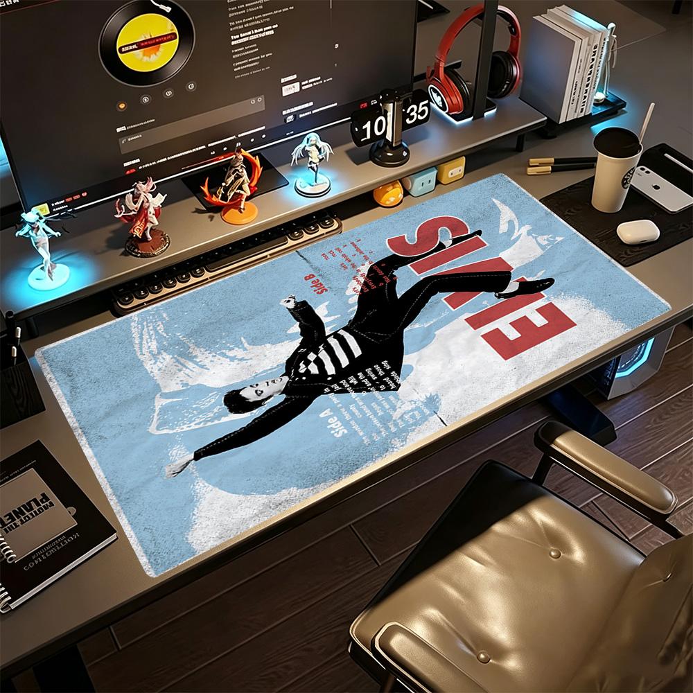 Elvis Presley Large Mouse Pad Desk Mouse Pad Ultra-Long Desk Mat Non-Slip Rubber Base Perfect Gift for Gamers And Professionals