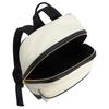 Bally Metal Hardware Letter Micro Logo Leather Backpack Unisex Backpack White 6304855