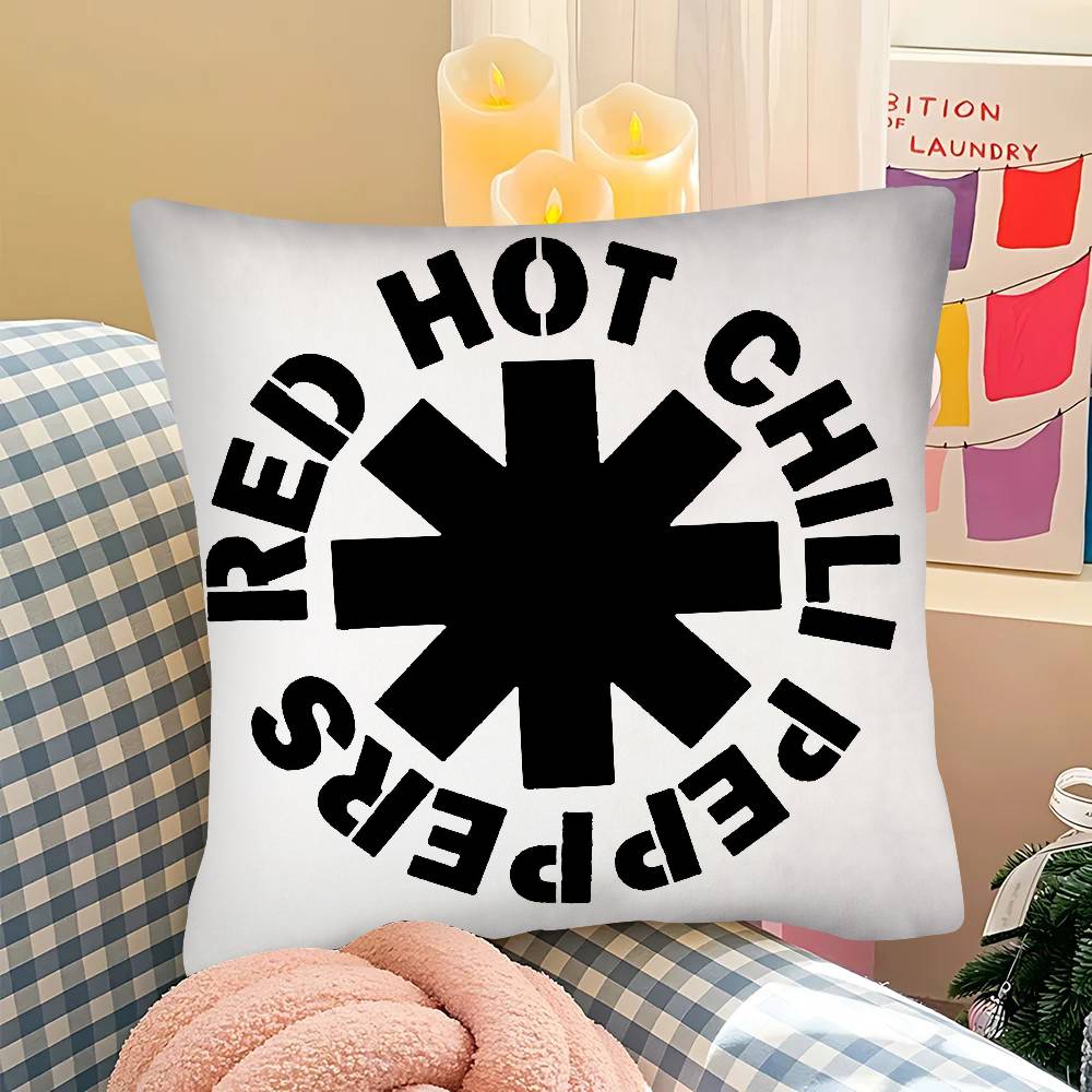 Pc Popular Rock Band Red Hot Chili Peppers Pillow Case Fashion Square Pillowcase Bedroom Sofa Room Ins Decoration Leisure