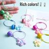 Handmade Shiny Petal Flower Keychain – Cute DIY Accessory for Students