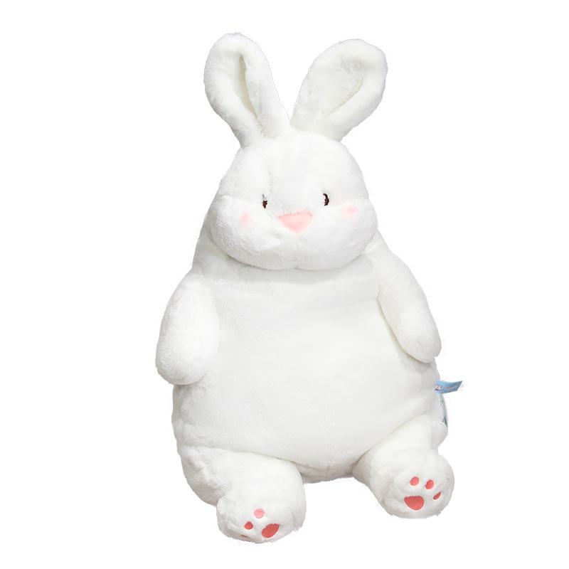 Cute Lazy Rabbit Plush Doll Soft Cute Little White Rabbit Cloth Doll Big Throw Pillow Girl Bed Sleeping Pillow Gift