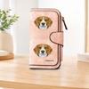 Beagle Pattern Long Zipper Wallet, Large-capacity Card Holder, Unisex Clutch Bag, Stylish Zippered Coin Purse, Suitable for Daily Use, a Great Gift
