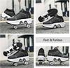 Rollschuhe für Inline 4 Automatisches Gehen Unsichtbare Riemenscheibe Schuhe Skates Schwarz ohne Mädchen, Kinder, Kinder, Anfänger, Niedlich, Skates, Räder,