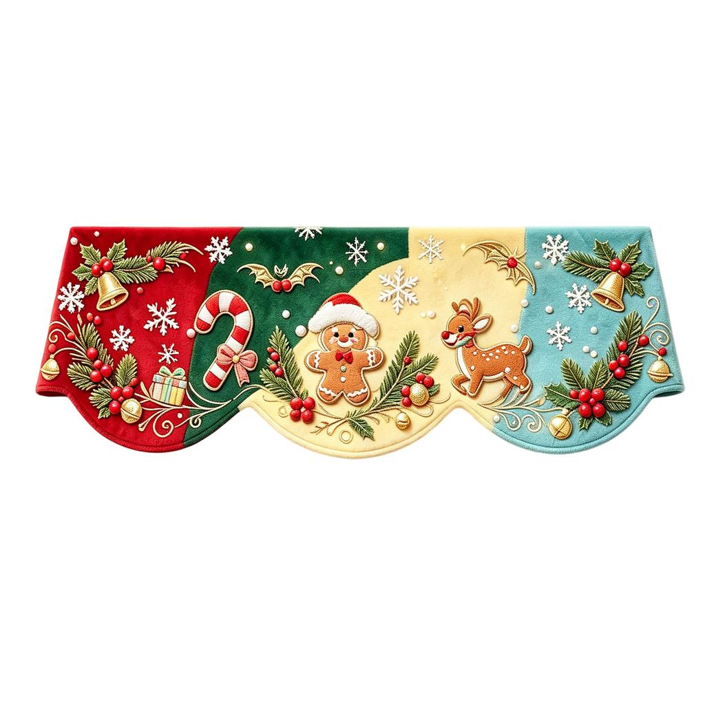 Christmas Fireplace Decorative Cloth for Festive Party