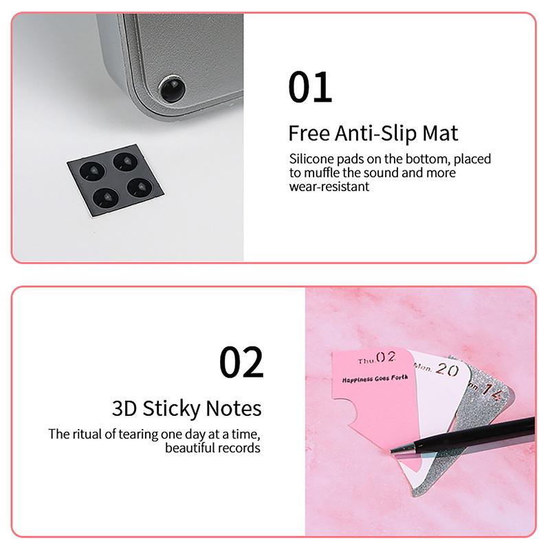 Functional 2027 LED Desk Calendar with Tear-Away Design for Effective Daily Organization