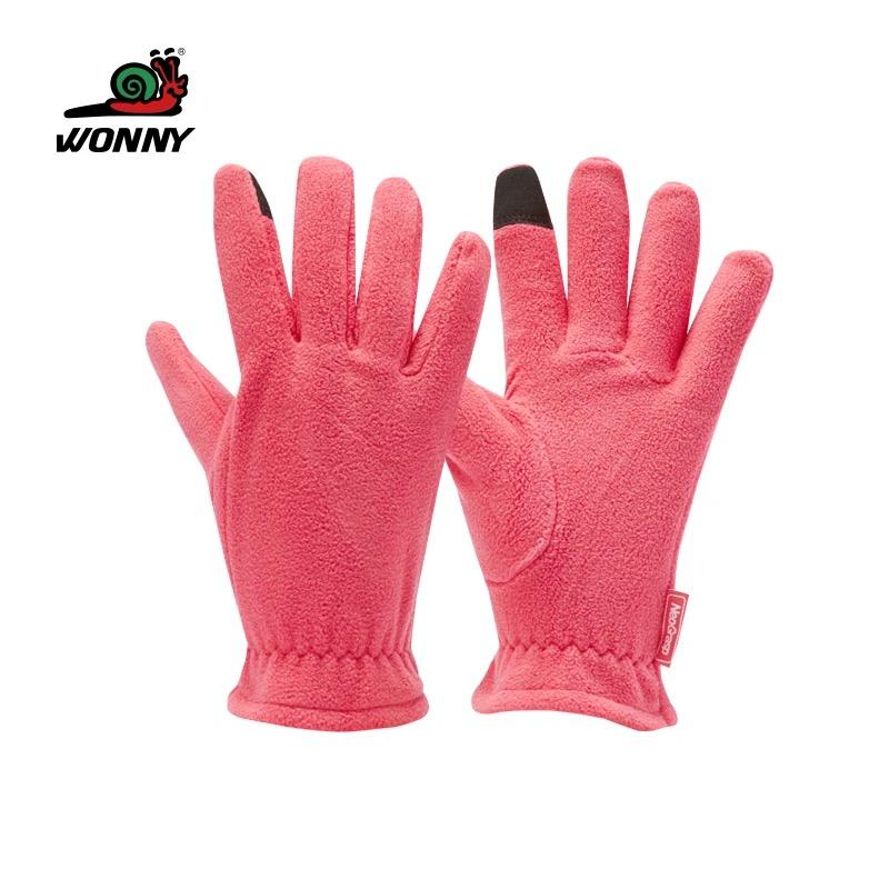 

Quick Fit Touchscreen Fleece Glove Contour Fit, Abrasion-Resistant Palms for Multi-Sport, Cycling, Driving M рожевий червоний колір