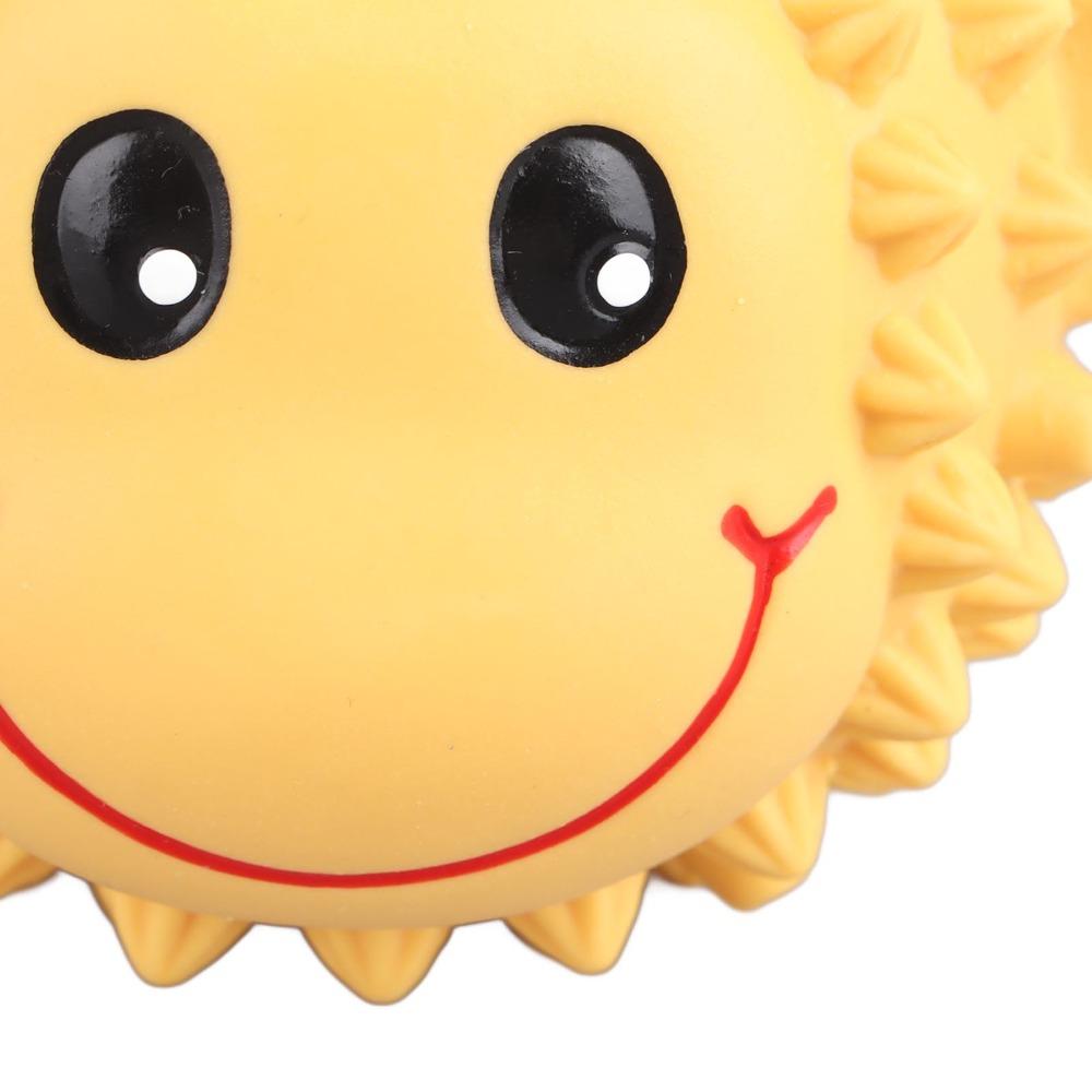 Bristle Surface Latex Dog Toy Tough Texture Round Shape Chew Ball Elastic Body Vivid Color Teething Toy Teeth Cleaning