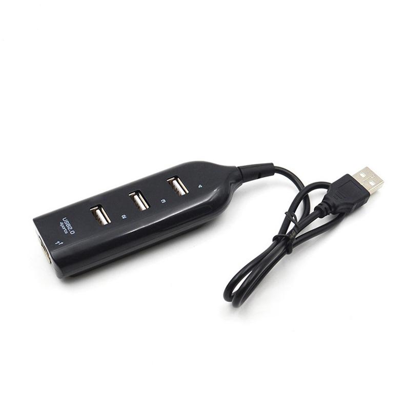 4-port USB2.0 Splitter Black