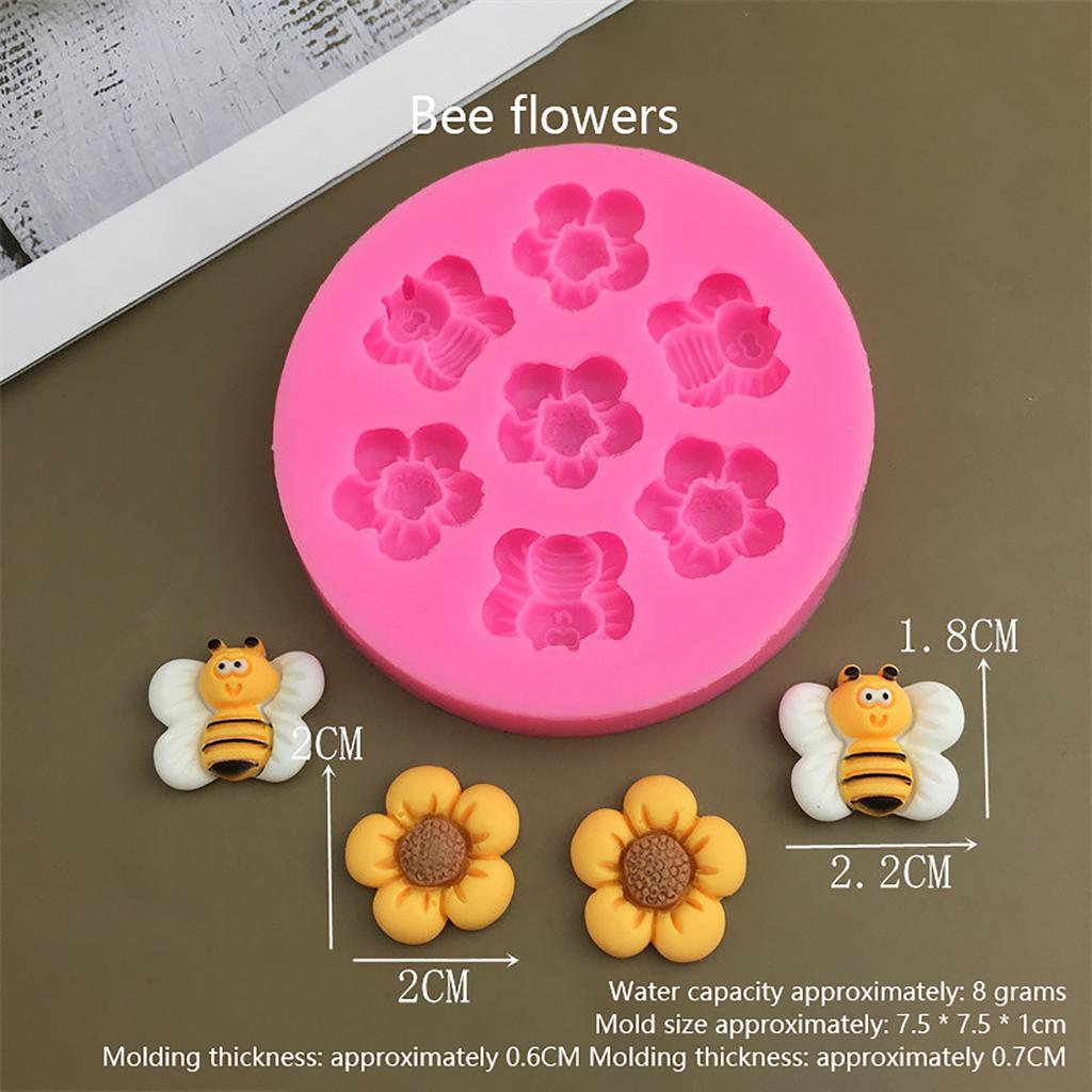 3D Flower Silicone Mold for Mousse Cake Chocolate Creative Ice Tray Nonstick Flexible for Home Baking Decoration