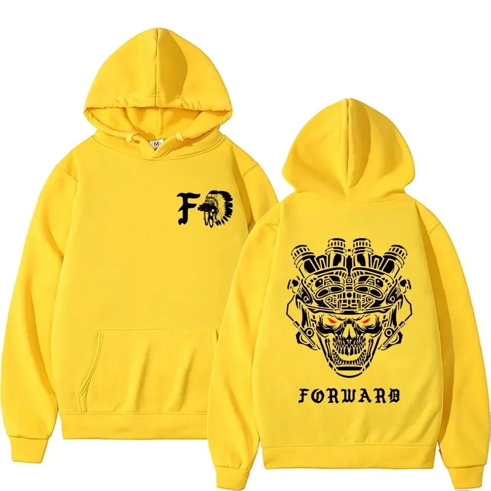 2025 Neu Forward Observations Group Schädel Doppelseitiger Druck Hoodie Herrenmode Pullover Männer Frauen Vintage Lässige Hoodies