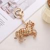 Keychain Pendant Horse Shape Rhinestone Inlaid Key Chain Diverse Color Backpack Keyring Key Accessory
