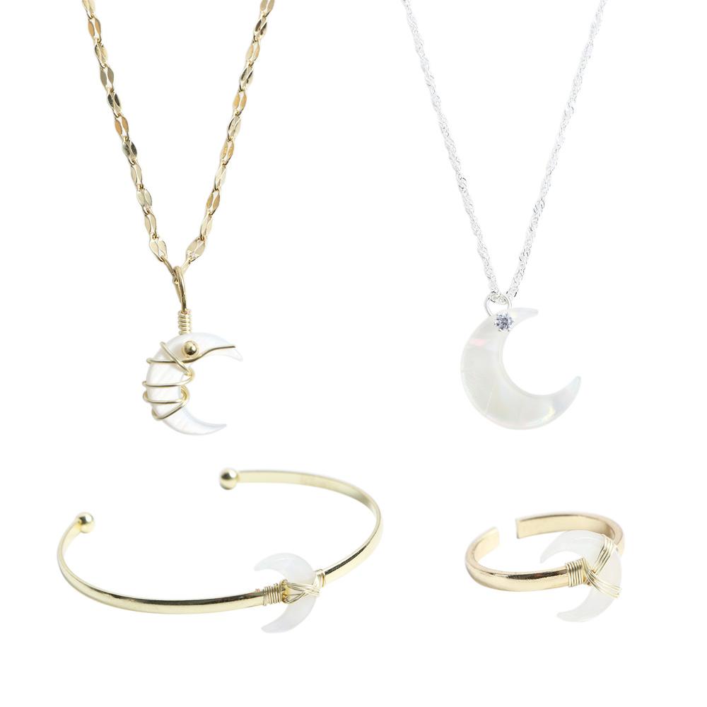 Fairy and Devil Choker Female Gift Korean Style Bracelet Moon Necklace Fashion Jewelry Women Ring