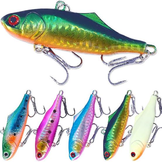 Lipless Crankbait, Rattle Trap Fishing Lures for Freshwater Saltwater, Lipless Crankbaits for Bass Fishing Lure Set for Bass Trout Walleye Redfish