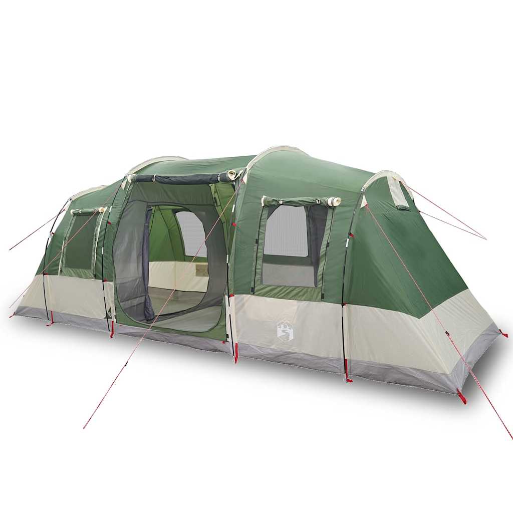 Tunnel Tent for 4 Persons Green Waterproof