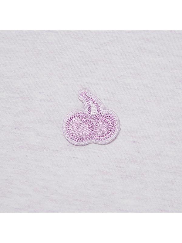 KIRSH Small Cherry Crop T-Shirt [Lavender]