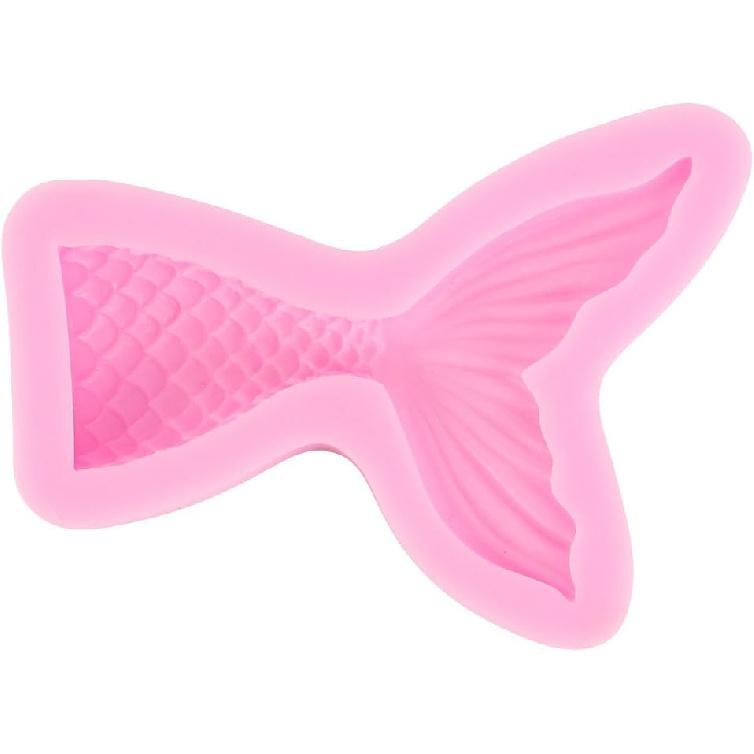 Silicone Mermaid Tail Mold Baking Cake Decoration Jelly Sugar Craft Chocolate Fondant Gumpaste Pastry Clay Candy Making Ice Cube Tray Fimo Soap Molds