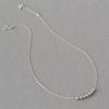 Japanese-Korean Mini High-Gloss Genuine Pearl Necklace: Gold-Plated Brass, Delicate Clavicle Chain for Women.