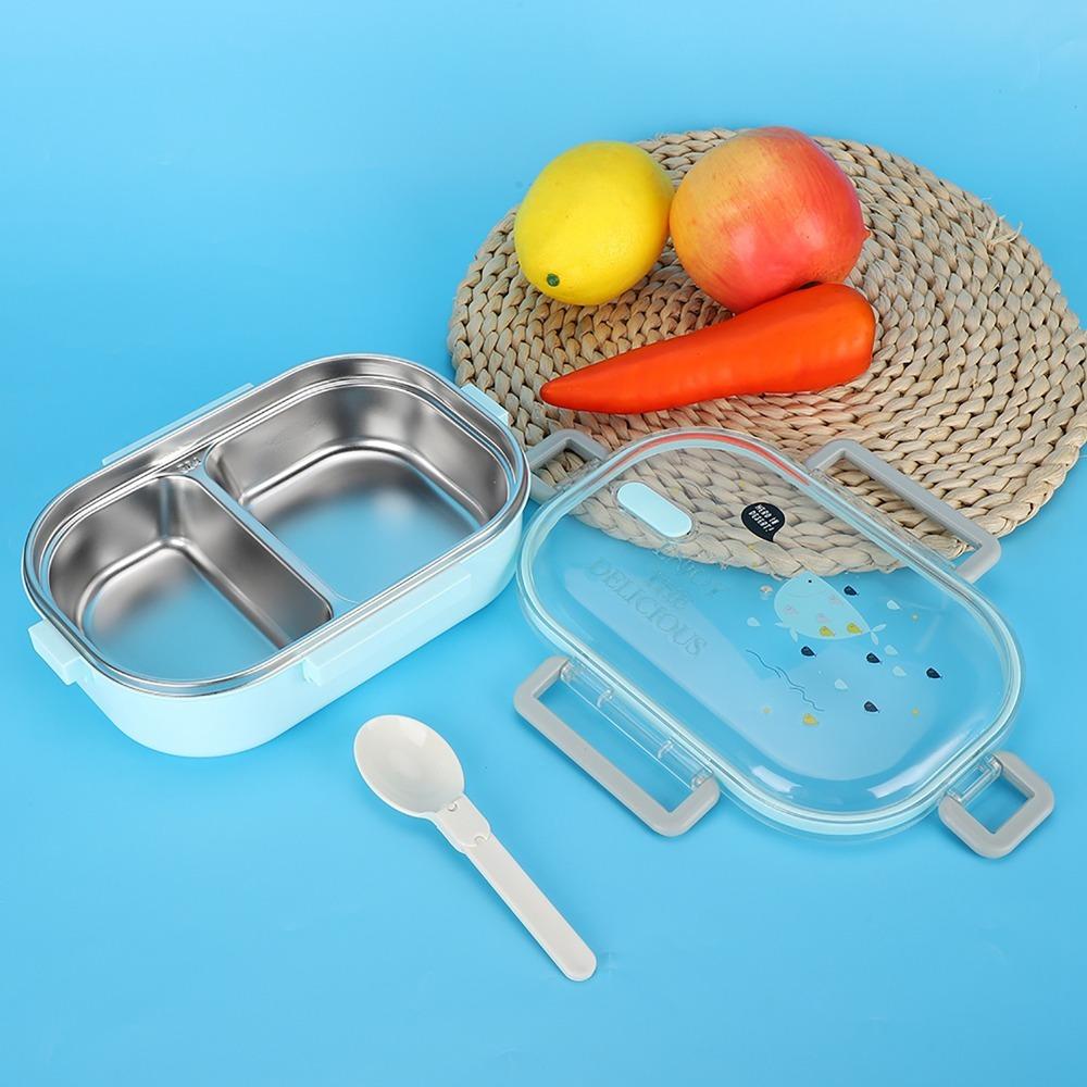 650ML Capacity Leakproof Food Container 304 Stainless Steel Metal Food Container For Office