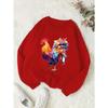 2024 5 30 Pattern Girls' Round Neck Sweatshirt