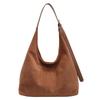 Retro Large-capacity Suede Bread Bag Women's New Autumn and Winter Popular Shoulder Bag Fashion Bucket Bag