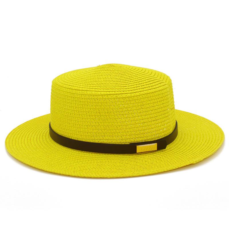 Hot-selling Women's Dome Fashion Top Hat Simple Vacation Beach Sun Protection Hat Versatile Sun Hat Straw Hat