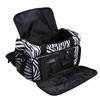 Handtasche mit Zebrastreifen Friseurwerkzeugtasche Tragbare Schere Kammhaltertasche Frisierkoffer