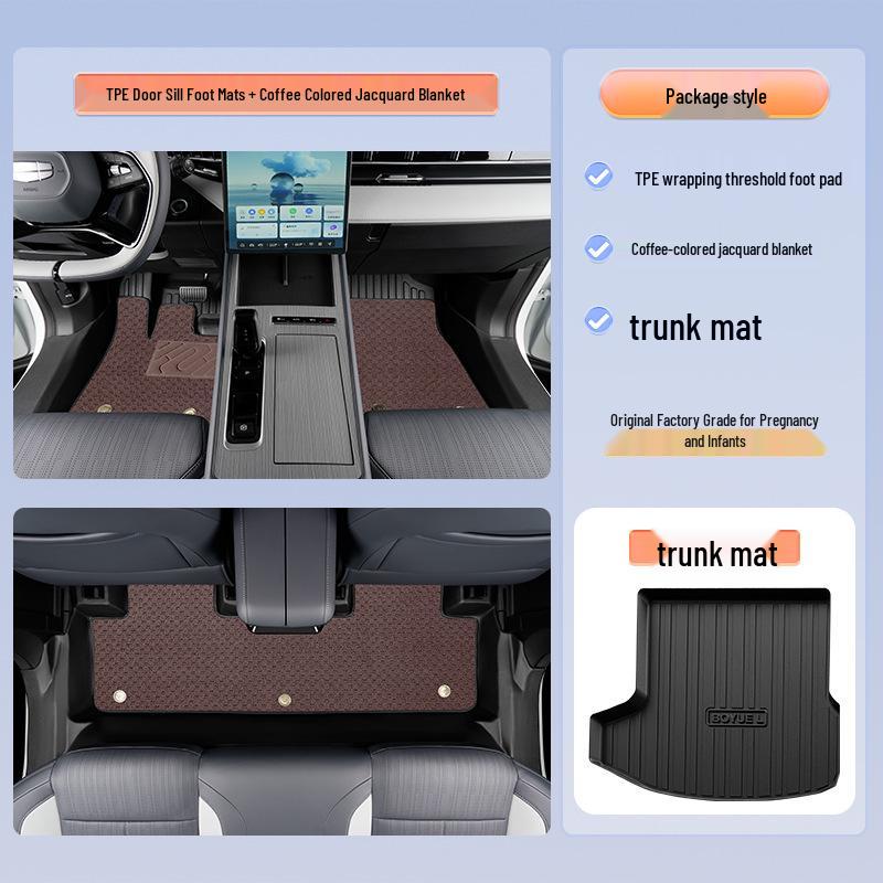 TPE Car Floor Mats for Buick Regal, LaCrosse, Encore, Excelle GT, Verano - Full Coverage