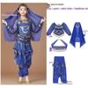 Costume da Danza Indiana per Bambini: Costume per Esibizione di Danza del Ventre e Minoranze dello Xinjiang per Bambina