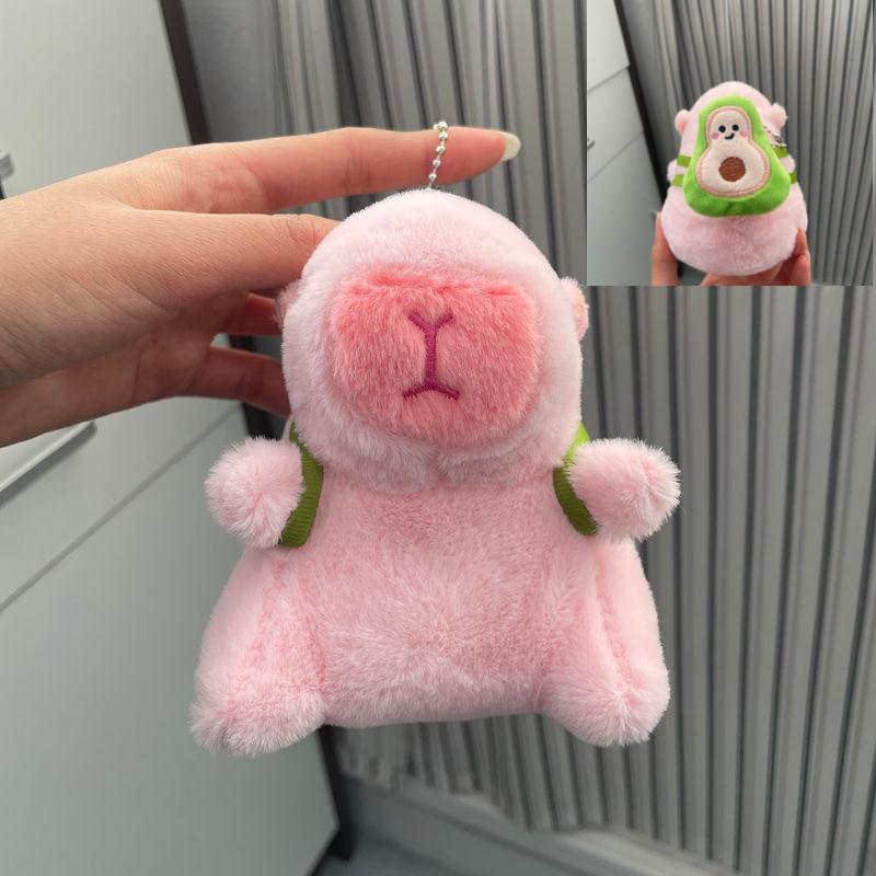 Capybara Plush Keychain Figure Water Otter Stuffed Animal Pp Cotton Child Gift
