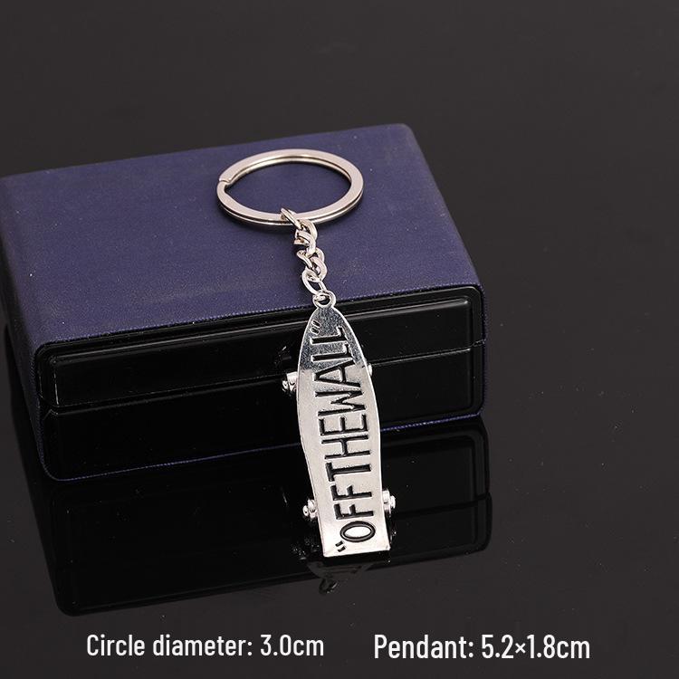 European & American Rock Guitar Keychain: Hip Hop Drip Oil Alloy Pendant Charm for Women's Bags