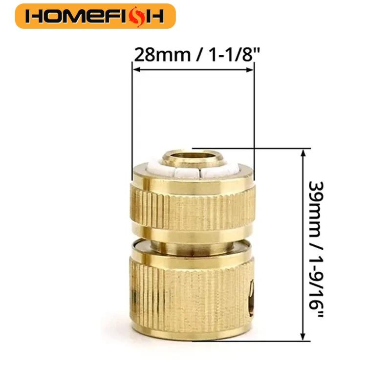 

HOMEFISH 4way Water Quick Connector High Pressure Coupling For Car Washer Water Gun Adapter Joints Garden Irrigation Accessories золотистий