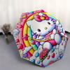 Hello Kitty,Rainbow Automatic Folding Umbrella-Simple 8-Rib Design, Bright Cartoon Pattern, Durable Iron Frame, Suitable For Travel, Outdoor