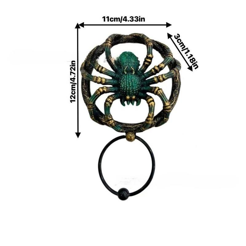 Halloween Spider-style Antique Door Ring Resin Handicrafts Home Decoration Ornaments with A Sense of Luxury