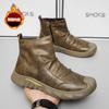 Men's shoes winter 2025 new waterproof, non-slip and wear-resistant tooling shoes trendy versatile shoes men's casual labor insurance shoes