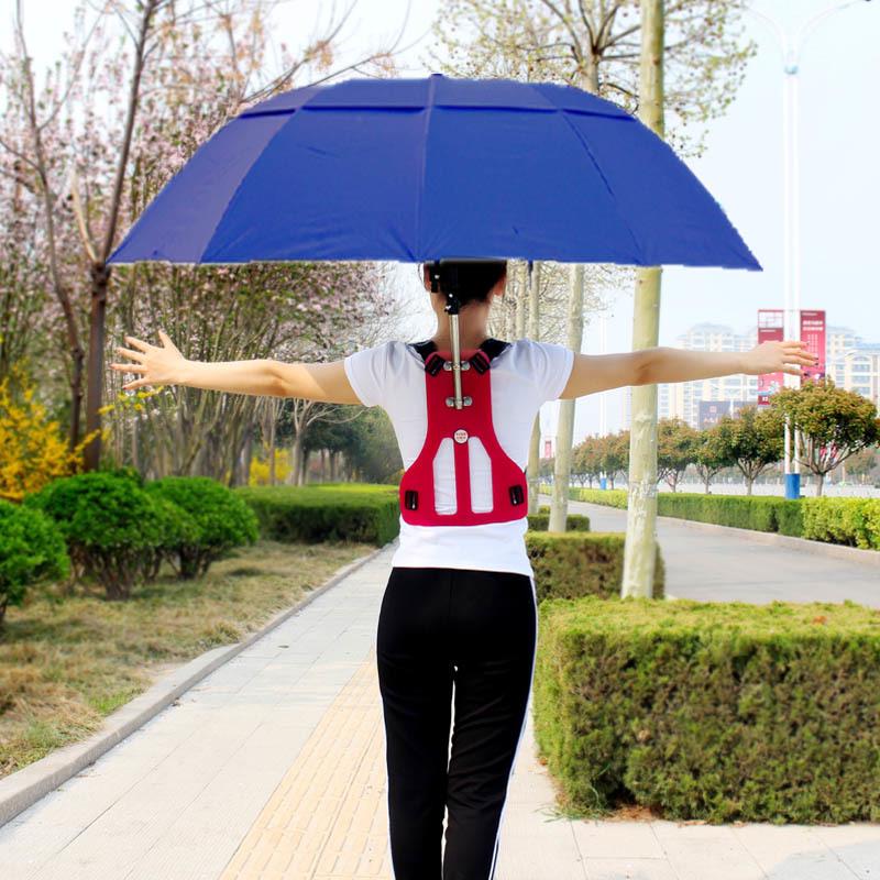 Dual-Shoulder Hands-Free Folding Sunshade Umbrella