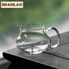 275ml Przezroczysty Szklany Dzbanek do Herbaty Dzielnik Herbaty Cha Hai Dozownik Kielich Sprawiedliwości Z Uchwytem Sprawiedliwy Kubek Zastawa Herbaciana Ozdoby Akcesoria