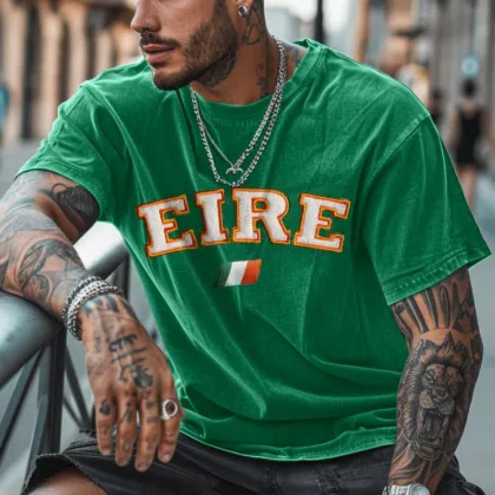 Men's Casual 3D Printed T Shirt Summer Short Sleeve Loose Fit Tees