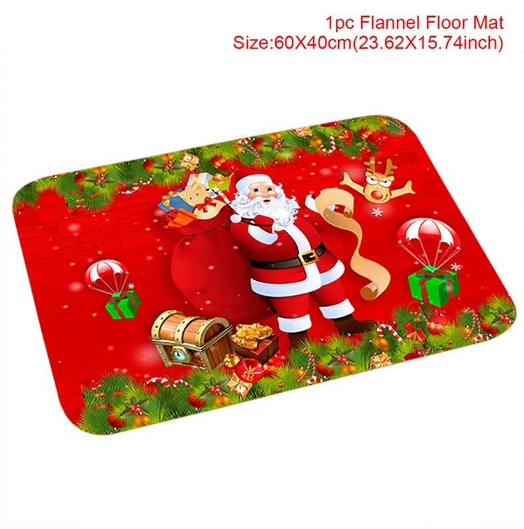 Christmas Door Mat Santa Claus Outdoor Carpet Merry Christmas Decorations for Home  Navidad Xmas Ornament New Year 2025