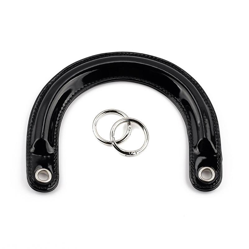 1Pc The New Product Is Suitable for Princess Diana Bag Strap, Arched Bag Strap U-shaped Handle Patent Leather Curved Pu Bag Strap