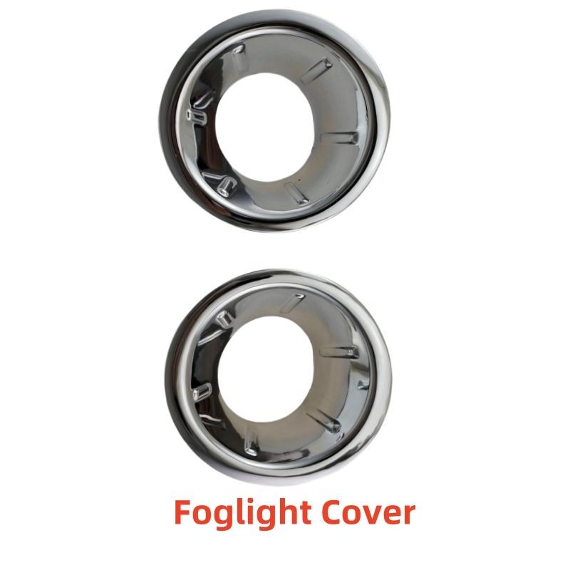 Foglight Cover for Nissan Frontier Navara D40 2005-2015 Chrome Silver Front Fog Light Cover Decorative Sticker Accessories