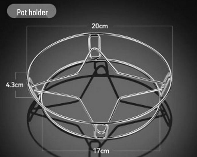 Víceúčelový skládací napařovací stojan z nerezové oceli s uchem pro zvedání