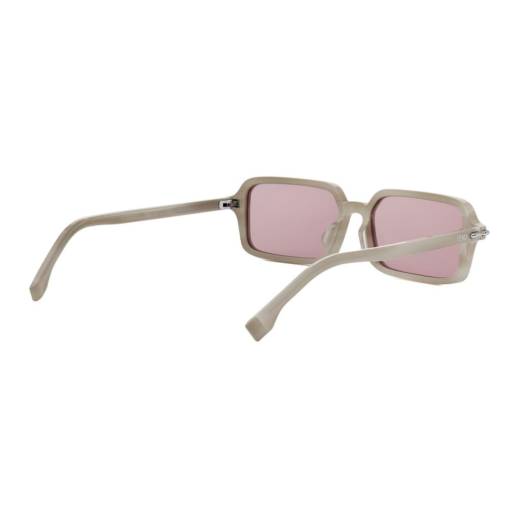 Fendi Logo Design Square Sunglasses Unisex Sunglasses Light-Brown FE40174F_60Z