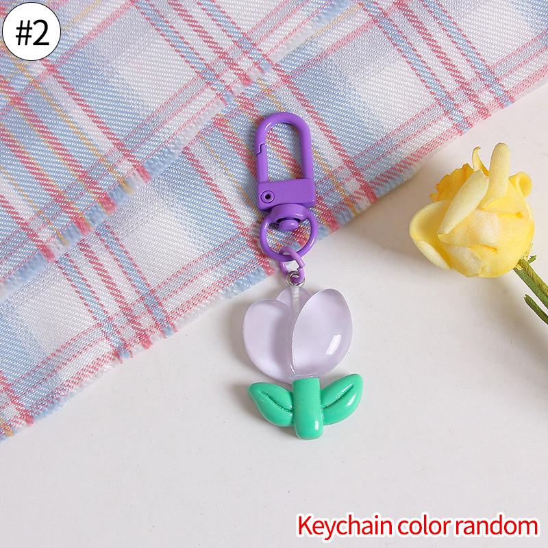 Lieblicher Sakura-Blumen-Schlüsselanhänger-Anhänger Niedlicher Farbiger Transparenter Blumen-Schlüsselanhänger-Anhänger Emaille-Taschenanhänger Charms Schlüsselring