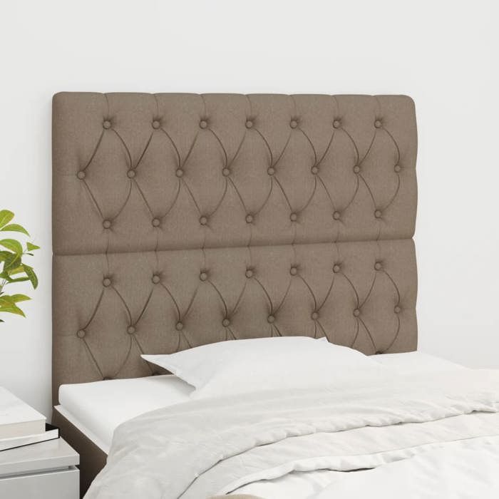 Maison Exclusive - Tête de lit Taupe 90x7x118/128 cm Tissu