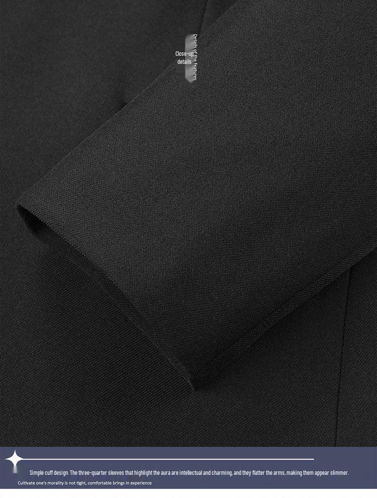 Dámské volné sako plus size - Korejský styl, Módní pro jaro/podzim 2025, Vhodné až do 105 kg